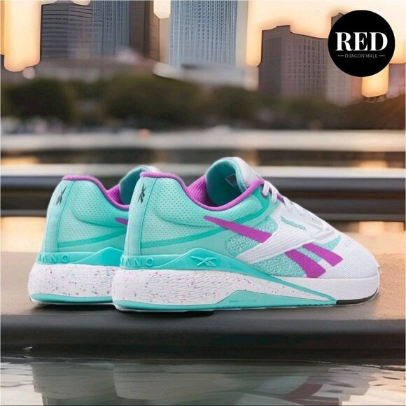 Reebok Nano X5 White Aqua Purple Athetic Cross Training Sneakers - Men\'s Size 9 main image 7